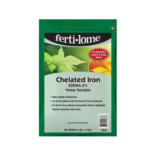 Chelated Iron EDDHA 6% Water Soluble - 1 lb. Bag Chelated Iron EDDHA 6% Water Soluble - 1 lb. Bag