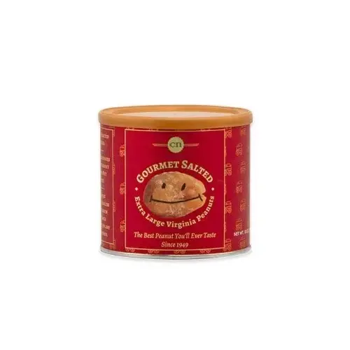 Mr. Smiley Gourmet Salted Peanuts - 10 ounce can