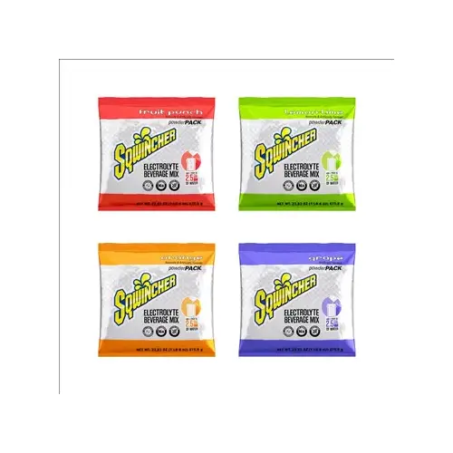 Sqwincher Assorted Powder Drink Mixes - yields 2.5 Gallons Sqwincher Assorted Powder Drink Mixes - yields 2.5 Gallons