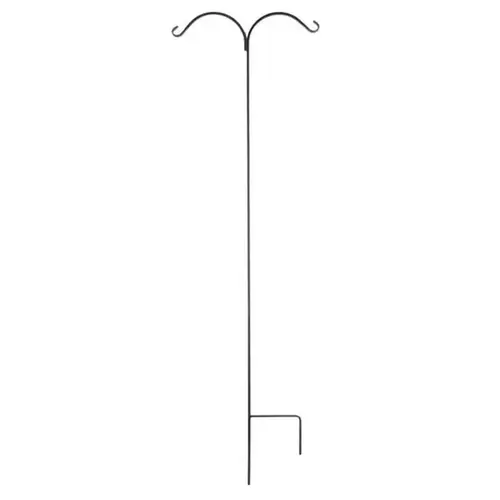 Shepherd Hook Forged Double 84" x 1/2" Black Shepherd Hook Forged Double 84" x 1/2" Black