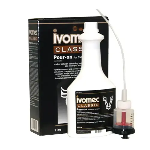 Ivomec Pour On for Cattle 1-Liter Ivomec Pour On for Cattle 1-Liter