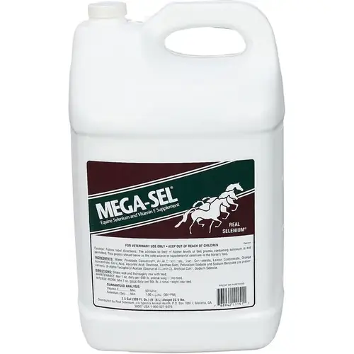 MEGA-SEL LIQUID FORMULA FOR HORSES - 2.5 GALLON