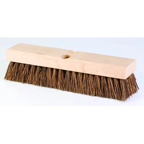 Deck Scrub Brush Palmyra Bristles 12" x 2" with Wood Block Head Deck Scrub Brush Palmyra Bristles 12" x 2" with Wood Block Head