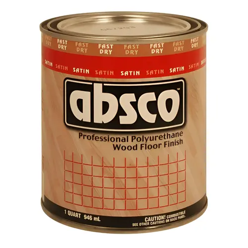 Absco Professional Polyurethane Wood Floor Finish - Satin - Quart