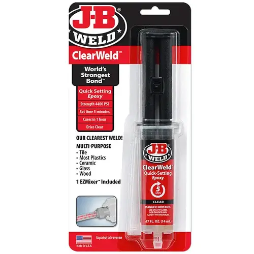 Clear Weld Quick Setting Epoxy 14-mL Clear Weld Quick Setting Epoxy 14-mL