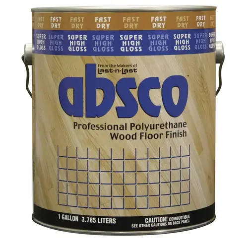 Absco Professional Polyurethane Wood Floor Finish - Super High Gloss - Gallon
