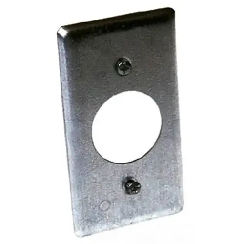 Handy Box Receptacle Cover Steel 1-Gang Single Handy Box Receptacle Cover Steel 1-Gang Single