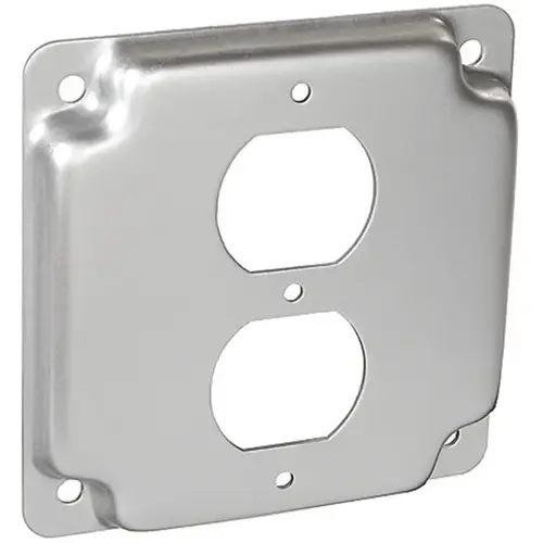 Receptacle Cover Steel 2-Gang Duplex 1/2" Raised Receptacle Cover Steel 2-Gang Duplex 1/2" Raised