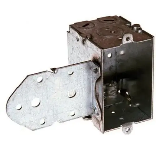 Switch Box Steel 1-Gang 2-1/2" Deep with Clamp & B-Bracket Switch Box Steel 1-Gang 2-1/2" Deep with Clamp & B-Bracket