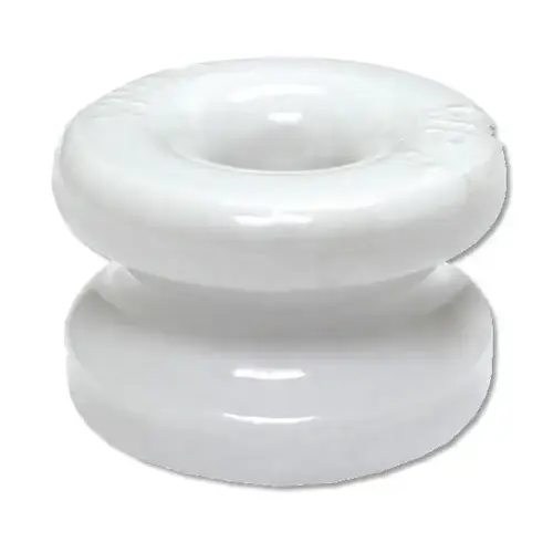 Electric Fence Wood Post Corner Ceramic Insulator - White Electric Fence Wood Post Corner Ceramic Insulator - White