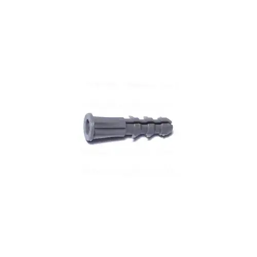 Wall Anchor Ribbed 3/16" x 7/8" Nylon Gray pack of 100