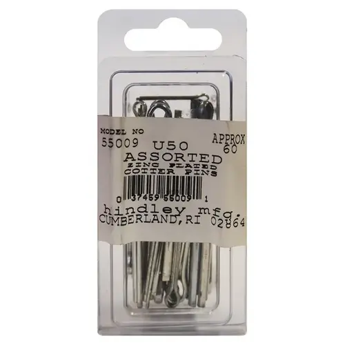 Zinc Steel Cotter Pin Assortment - Home Use