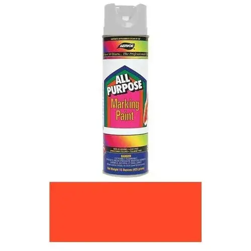 Marking Paint - All Purpose Fluorescent Red/Orange 15-oz Marking Paint - All Purpose Fluorescent Red/Orange 15-oz
