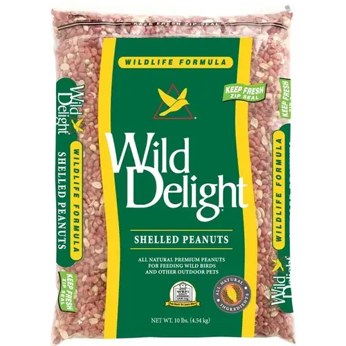 Wild Delight Shelled Peanuts 10-lb Resealable Bag Wild Delight Shelled Peanuts 10-lb Resealable Bag
