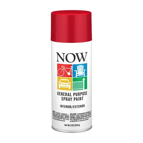 Krylon Now Spray Enamel 9 oz - Wagon Red