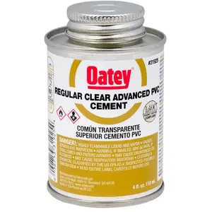 Oatey 31925 PVC Advanced Cement Regular Body Clear 4-oz