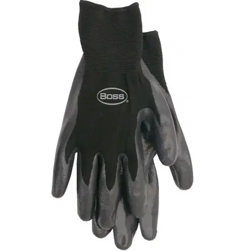 Large Black Nitrile Palm Gloves Pair Large Black Nitrile Palm Gloves Pair
