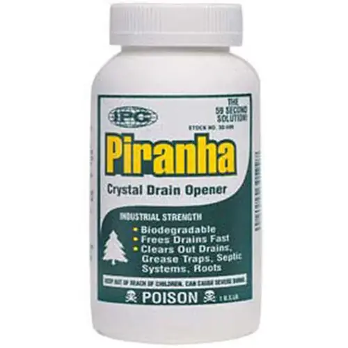 Piranha Crystal Non-Acid Drain Cleaner 1-lbs