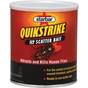 Starbar 100508299 QuikStrike Fly Bait, Granular, Fish, 1 lb Can Blue