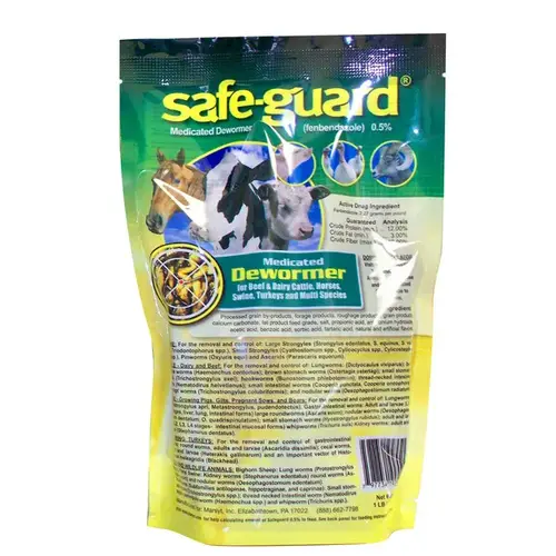 Safe-Guard 0.5% Multi-species Dewormer Pellets 1-LB Bag Safe-Guard 0.5% Multi-species Dewormer Pellets 1-LB Bag