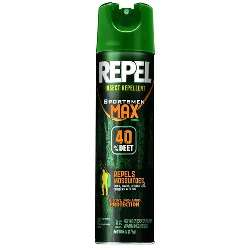 Sportsmen Max Insect lent, 6.5 oz Aerosol Can, Liquid, Pale Yellow, Deet, Ethanol Sportsmen Max Insect lent, 6.5 oz Aerosol Can, Liquid, Pale Yellow, Deet, Ethanol