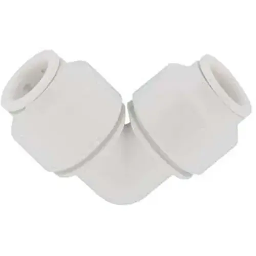 Union Pipe Elbow, 1/2 in, Plastic, White, 160 psi Pressure Union Pipe Elbow, 1/2 in, Plastic, White, 160 psi Pressure
