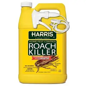 Harris HRS-128 Roach Killer, Liquid, Spray Application, 1 gal Clear