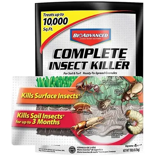 700289T Insect Killer, Granular, Sprinkle Application, 20 lb Bag Light Brown