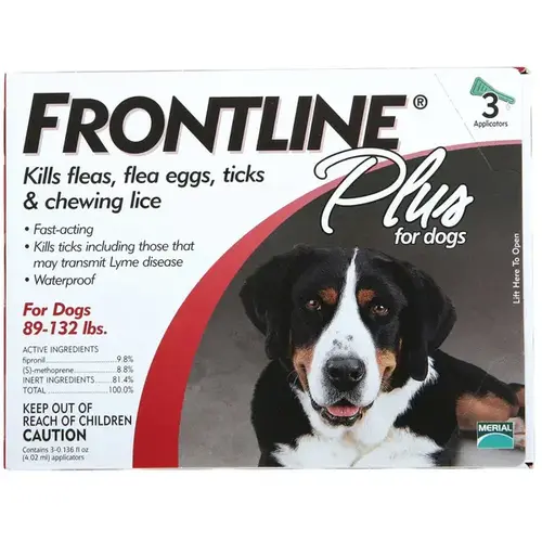Flea and Tick Drops Plus Liquid Dog 9.8% Fibronil, 8.8% (S)-methoprene 0.14 oz