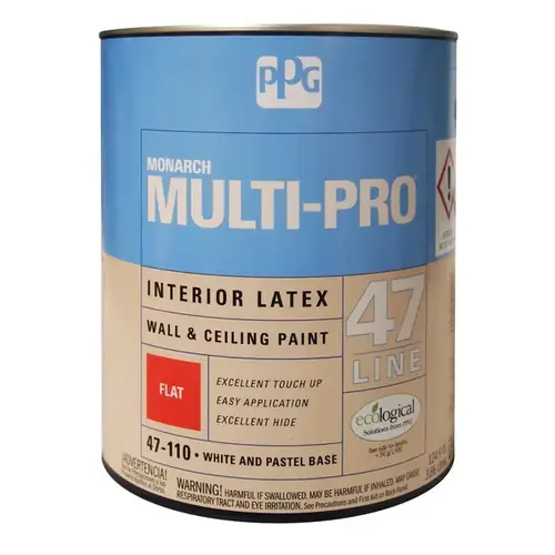 MOPAKO PRO Interior Paint, Flat, Pastel Base, 1 gal