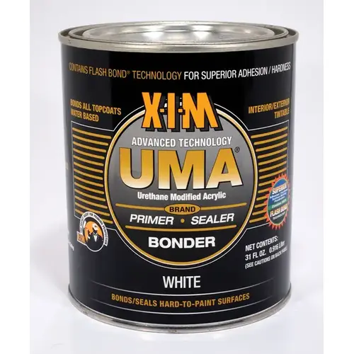Primer, Sealer, Bonder UMA White Water-Based Acrylic 1 qt White Primer, Sealer, Bonder UMA White Water-Based Acrylic 1 qt White