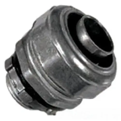 Metallic Liquid Tite Straight Connector 1/2" Gray Metallic Liquid Tite Straight Connector 1/2" Gray