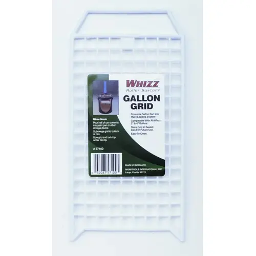 Paint Grid, Plastic, White, For: 2 in and 4 in Rollers, 1 gal Can - pack of 10