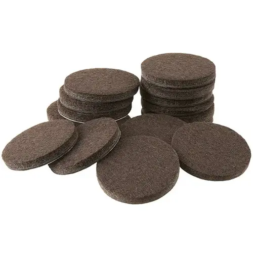 Protective Pad Felt Self Adhesive Brown Round 1" W X 1" L Brown Protective Pad Felt Self Adhesive Brown Round 1" W X 1" L Brown