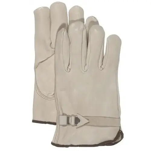 Driver Gloves, M, Keystone Thumb, Open Cuff, Cowhide Leather, Tan Pair Driver Gloves, M, Keystone Thumb, Open Cuff, Cowhide Leather, Tan Pair