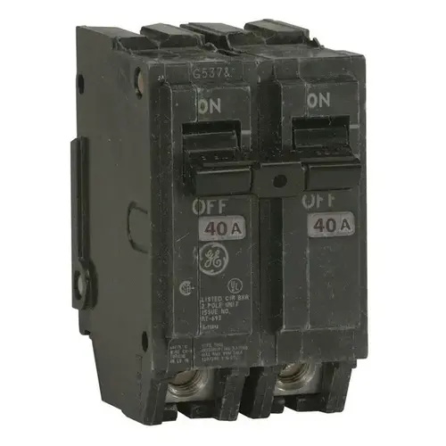 Feeder Circuit Breaker, Type THQL, 40 A, 2 -Pole, 120/240 V, Plug Mounting Black Feeder Circuit Breaker, Type THQL, 40 A, 2 -Pole, 120/240 V, Plug Mounting Black