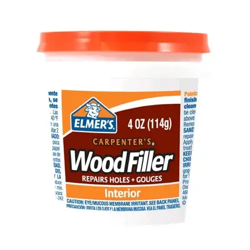 Wood Filler, Paste, Mild Acrylic, Light Tan, 0.25 pt