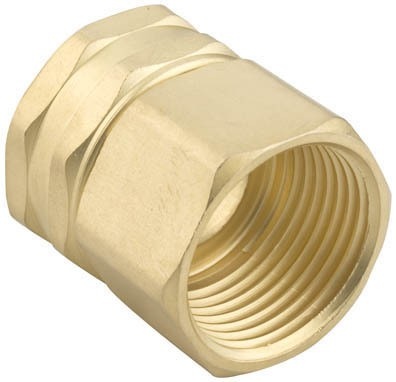 Gilmour 807764-1001 7FPS7FH Hose Connector, 3/4 x 3/4 in, FNPT x FNH, Brass