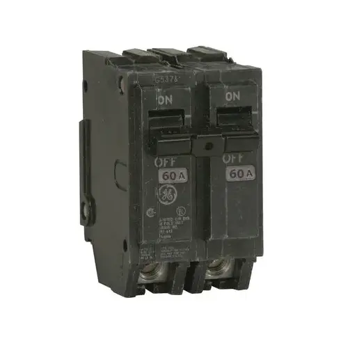 Feeder Circuit Breaker, Type THQL, 60 A, 2 -Pole, 120/240 V, Plug Mounting Black
