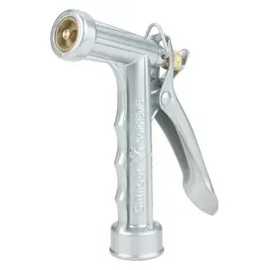 Gilmour 857302-1011 Hose Nozzle - Metal with Rear Trigger and Threaded Front