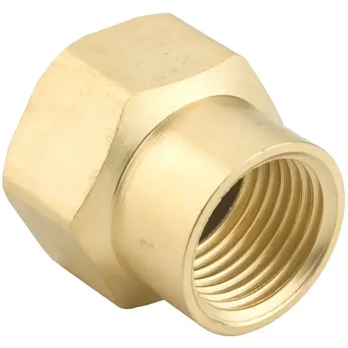 Hose Connector, 1/2 x 3/4 in, FNPT x FNH, Brass