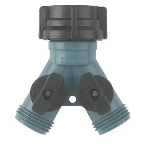 Garden Hose Shut-Off Valve: Female & Male, 3/4", Plastic