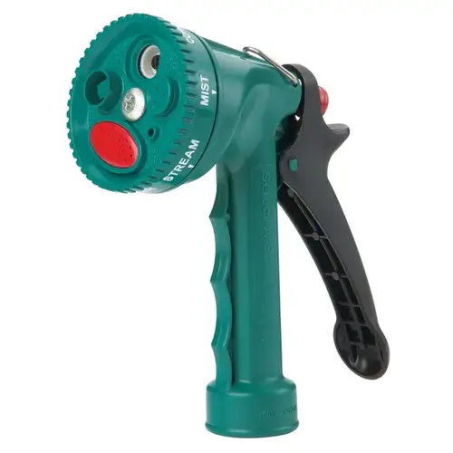 Hose Nozzle - Polymer with Rear Trigger and Select-A-Spray Teal Hose Nozzle - Polymer with Rear Trigger and Select-A-Spray Teal