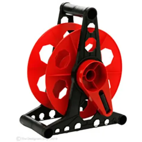 Cord Reel w/Stand Plastic Black/Red Cord Reel w/Stand Plastic Black/Red