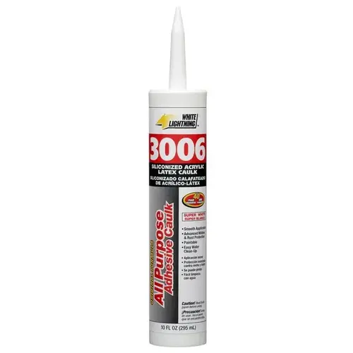 3006 All Purpose Adhesive Caulk 10oz - White (plastic tube) 3006 All Purpose Adhesive Caulk 10oz - White (plastic tube)