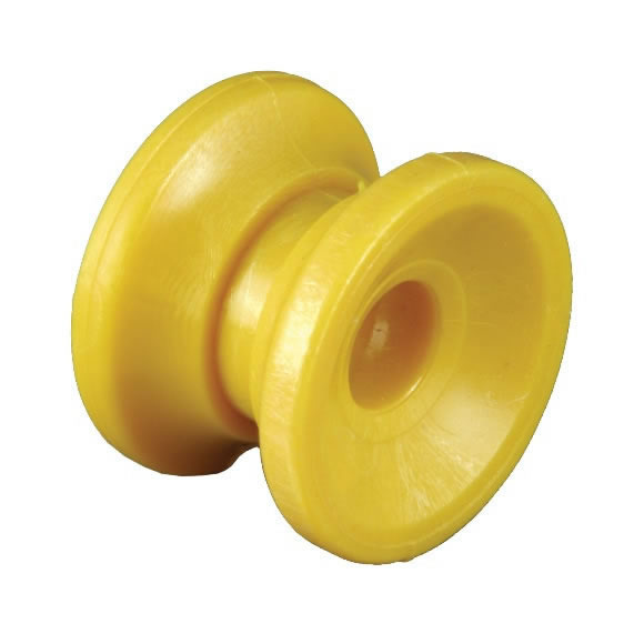 Zareba ICDY-Z/DC10 Donut Corner Insulator, 14 ga Fence Wire, Polyrope/Polytape, Polycarbonate, Yellow - pack of 10
