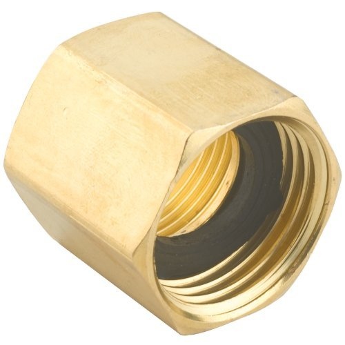Gilmour 807074-1002 Hose Adapter, 3/4 x 3/4 in, FNPT x FNH, Brass, For: Garden Hose