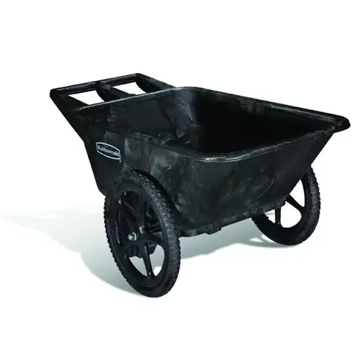 Wheelbarrow: 300 lb Capacity, 20" Radial & Semi-Pneumatic Wheel Black Wheelbarrow: 300 lb Capacity, 20" Radial & Semi-Pneumatic Wheel Black