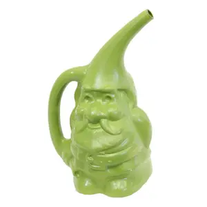 Novelty 30901 Watering Can Green 1.5 gal Resin Gnute the Gnome Green
