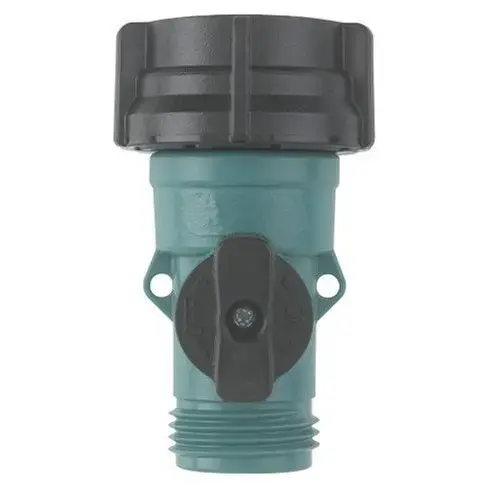 Garden Hose Shut-Off Valve: Female & Male, 3/4", Plastic